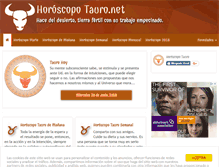 Tablet Screenshot of horoscopotauro.net